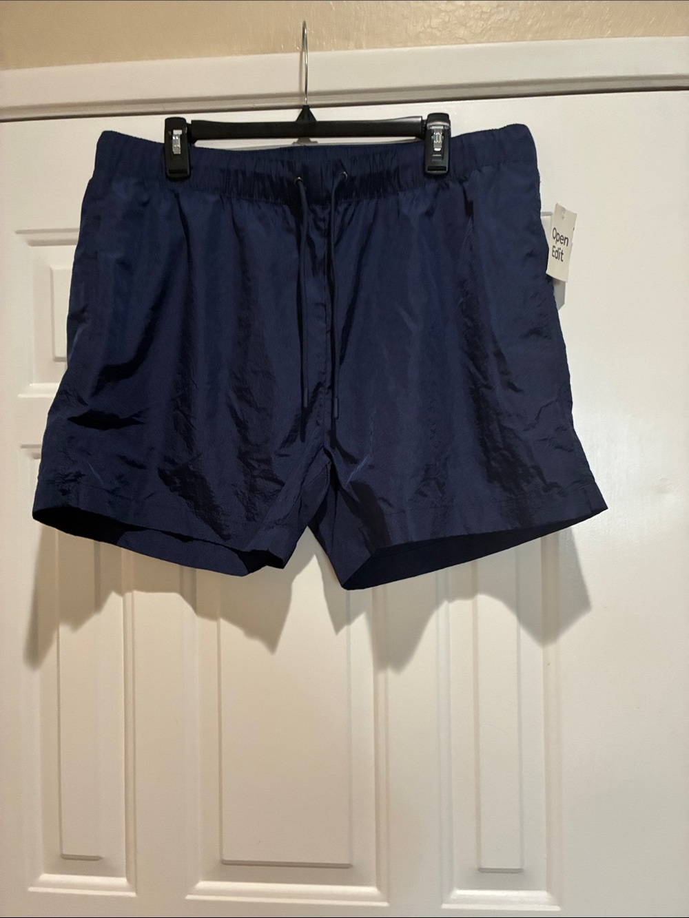 Open edit navy swim trunks